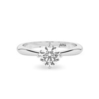 Anello Ama Donna in Oro bianco Diamante Lab Grown AMA-AN-1018-16